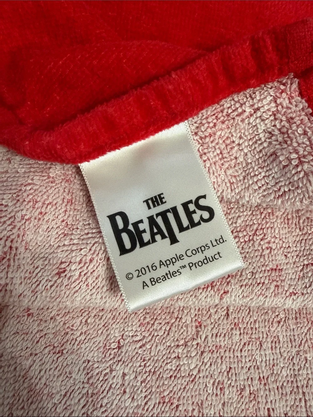 I Love The Beatles Red Beach Towel